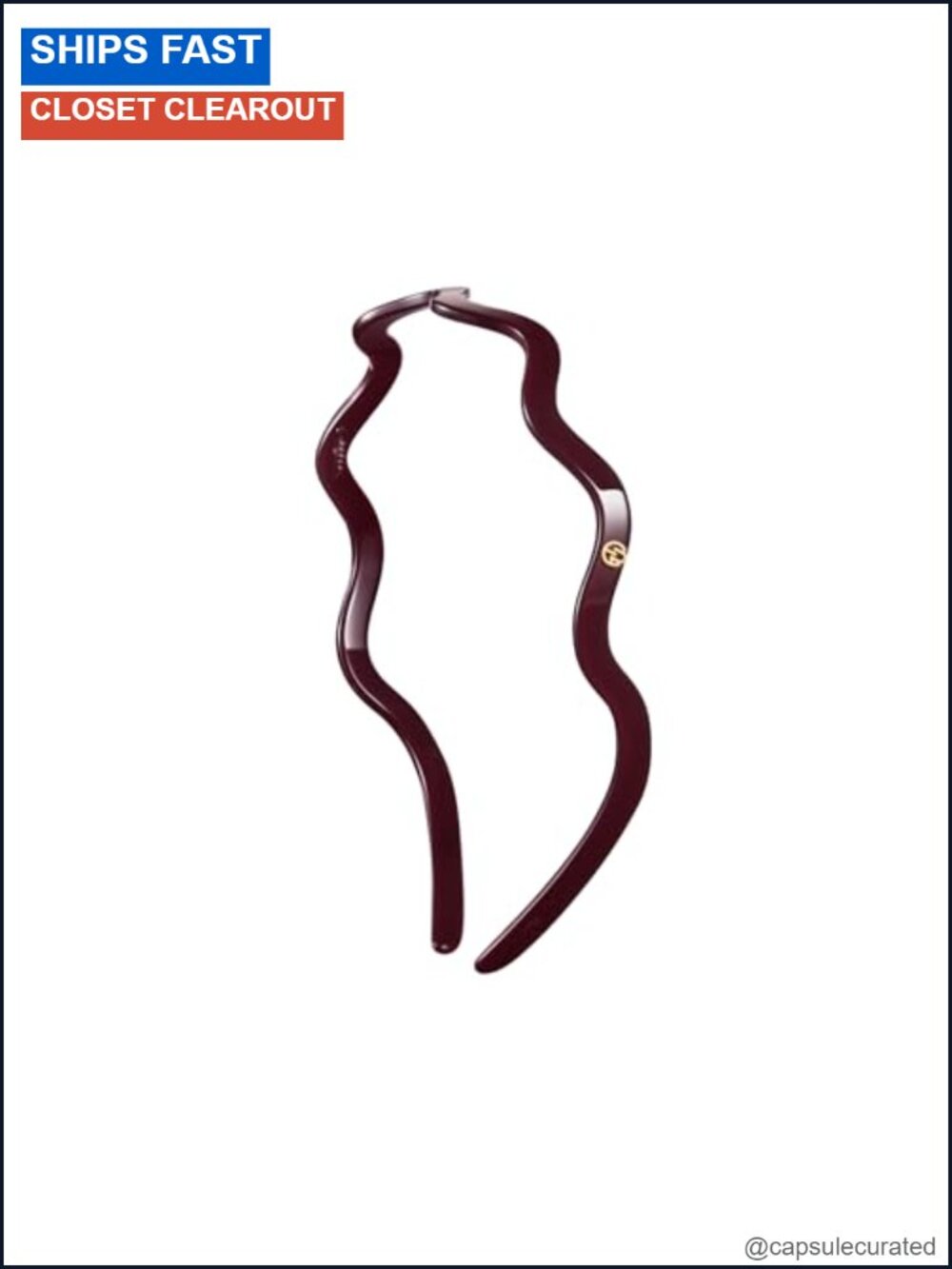 Wavy Acetate Resin Thin Headband Non Slip Glasses Friendly Hair Accessory